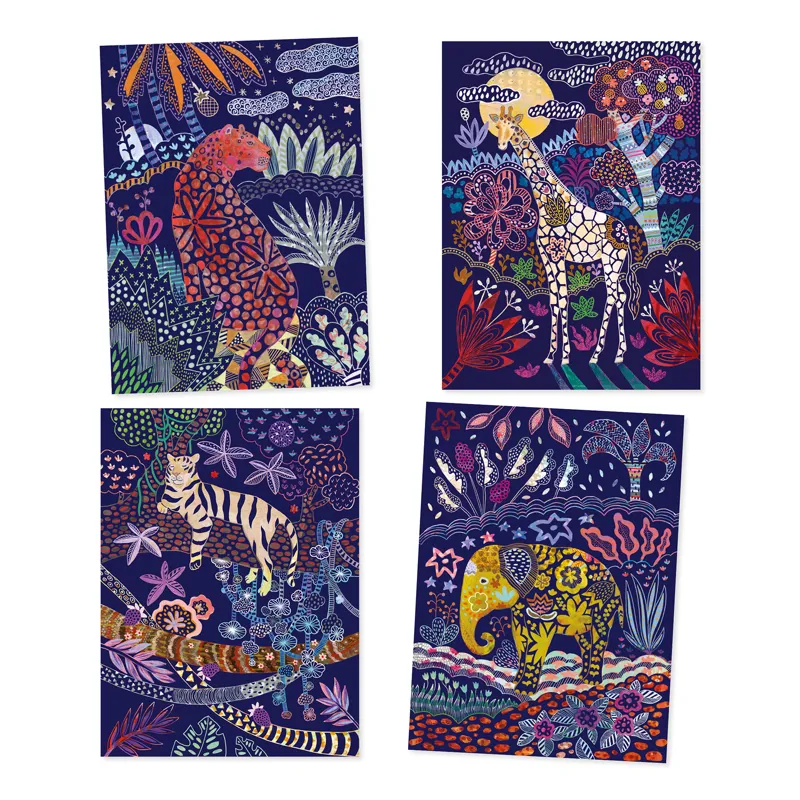 Djeco Scratch Boards - Lush Nature-1